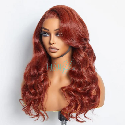 Reddish Brown Glueless Wear and Go Lace Wig