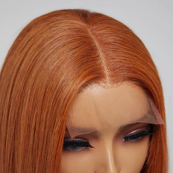 Auburn 4x4 Straight Bob Lace Wig